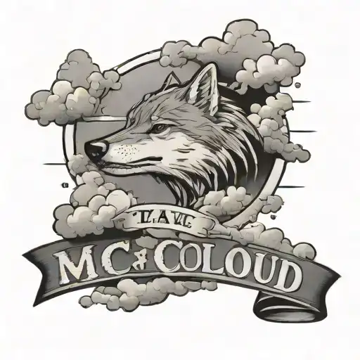 The Name Mccloud With Clouds Behind It And A Date Without Anything Else