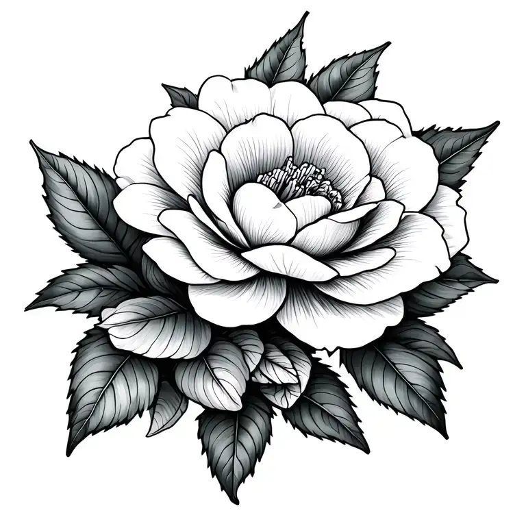 Lupin Flower Withe Camelia And Hortensia