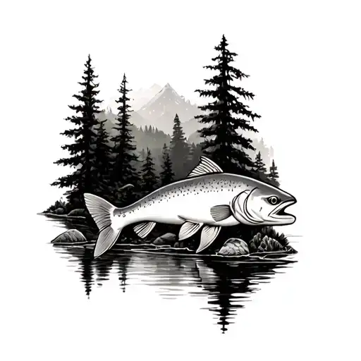 Coverup Trout Forest Landscape