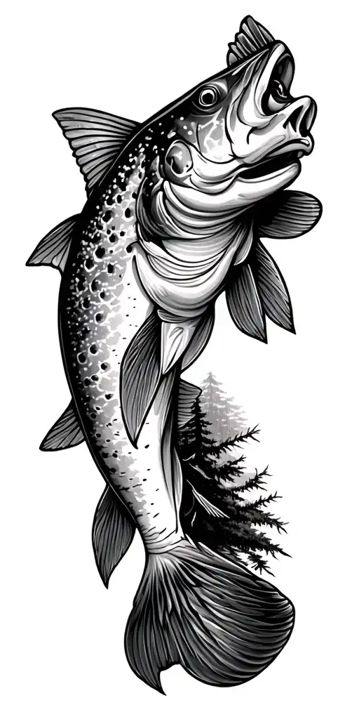 Coverup Trout Forest Landscape