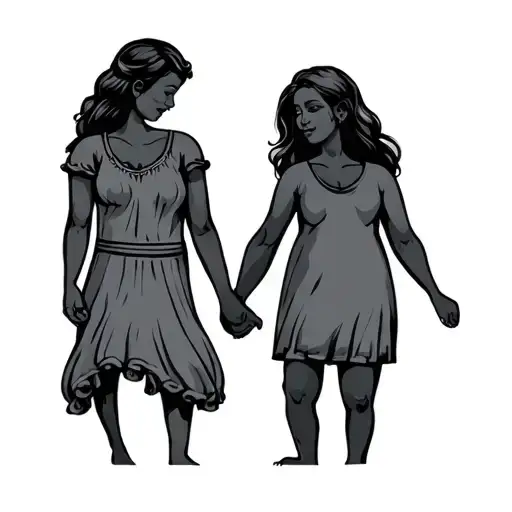 Mom Dad And Child Holding Hands