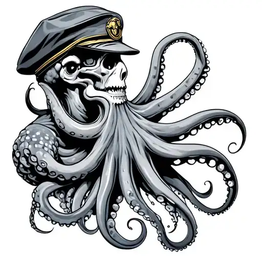 Undersea Medical Officer With Octopus