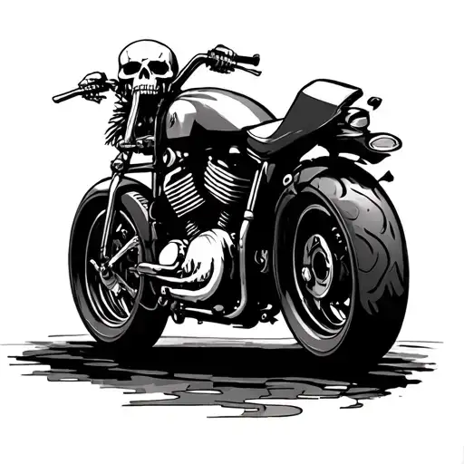 Skeleton Motorcycle