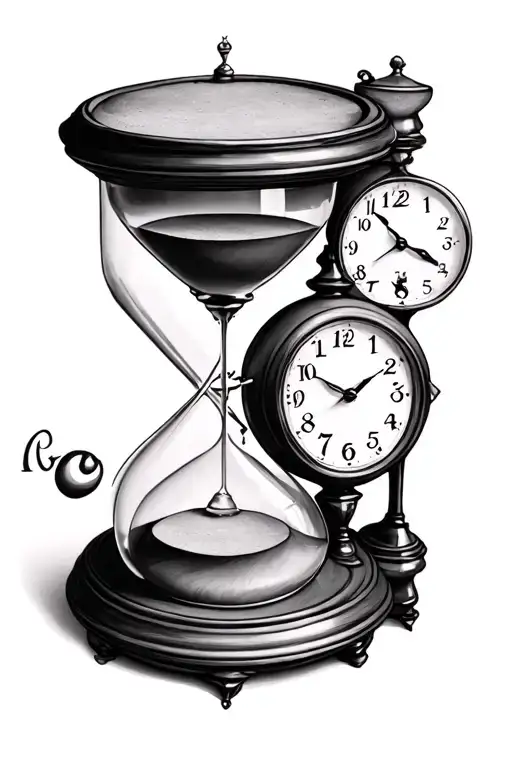 Sand Timer Clock Family