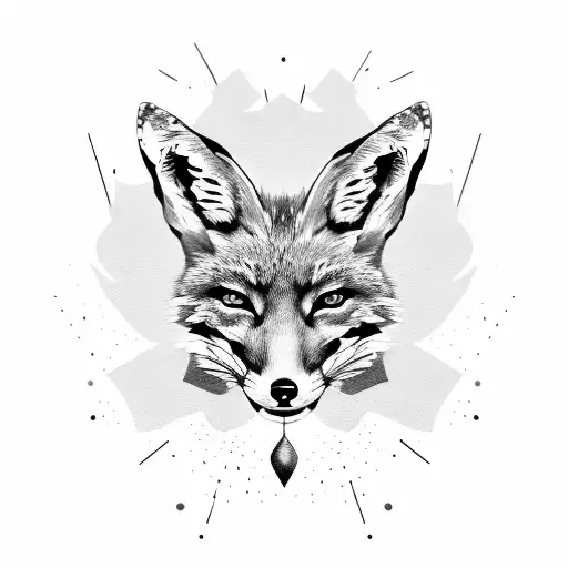 A Military Fox Wearing A Camouflage Pattern