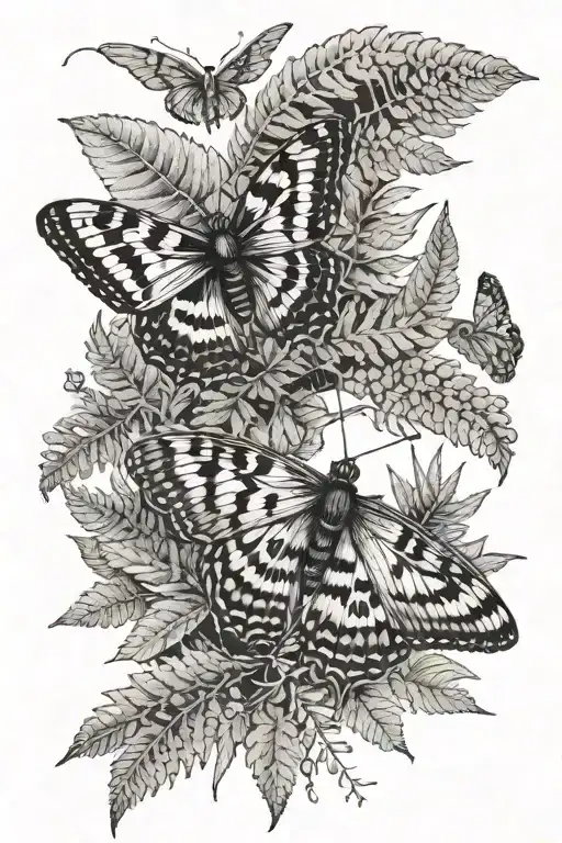 Fern And Moth