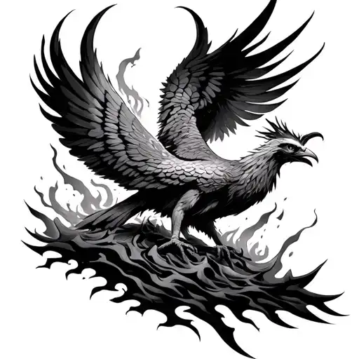 Phoenix Rising From The Ashes