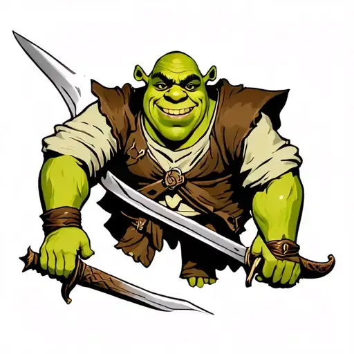 Shrek With Sword