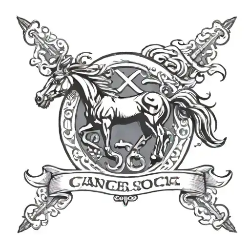 Cancer Sodiac Sign With Horse