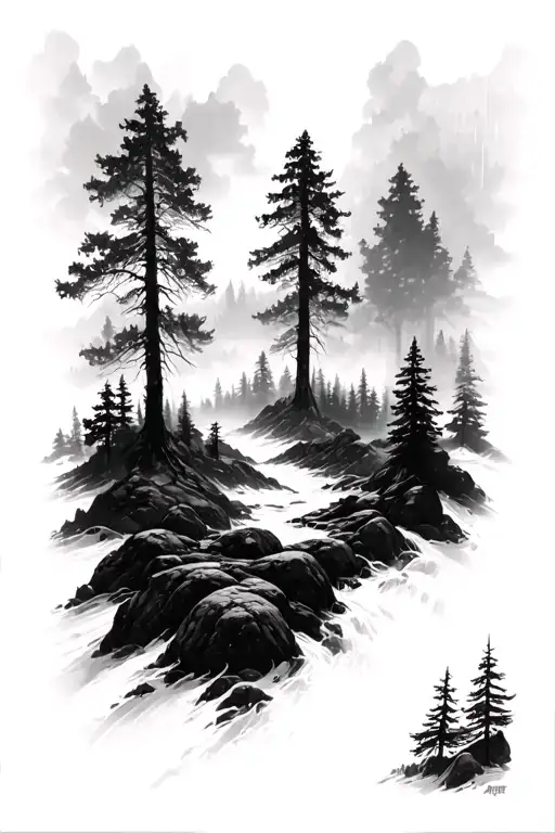 Massive Forest Landscape