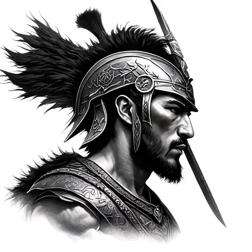 Alexander Agung And Sparta Warrior