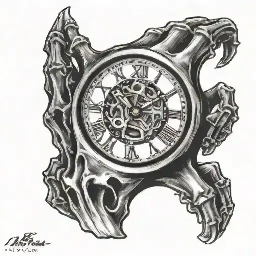 Skeleton Hand Clock