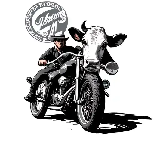 Cow Boys And Motor Bikes