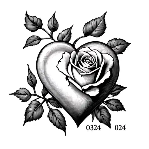 Heart Rose Date 0324