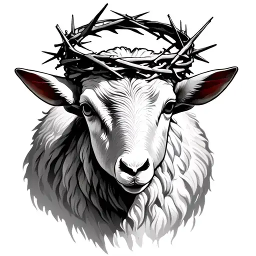 Lamb With Crown Of Thorns