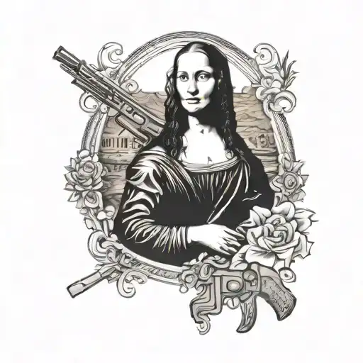 Mona Lisa With A Gun