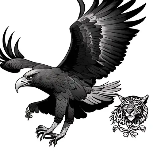 Eagle Will Have Writing On Its Feet And Double Headed Eagle And Leopard