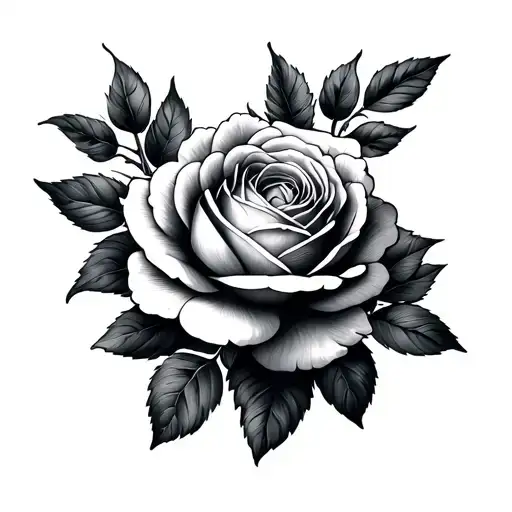 Single Rose And Peonies Flower