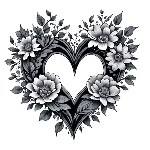 Floral Hearts 2013 Love Forever Couple