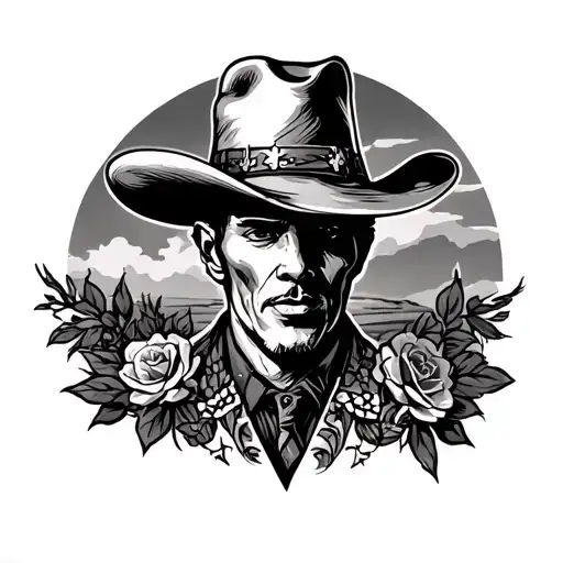 Western Americana Left Half Of Back Piece