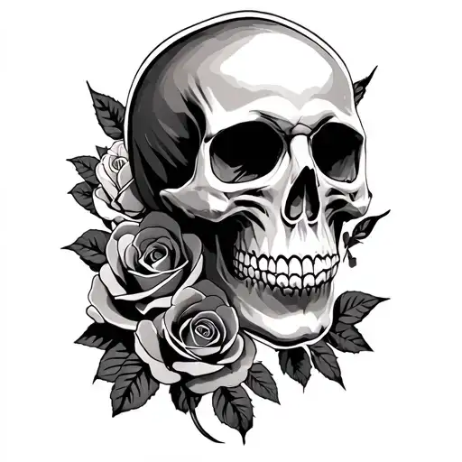 Skull And Roses
