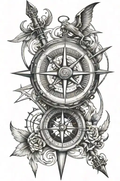 Sagittarius And Libra With Compass