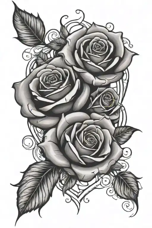 Abstract Love And Roses