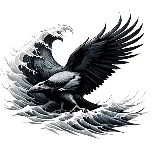 The Wave Forming Raven