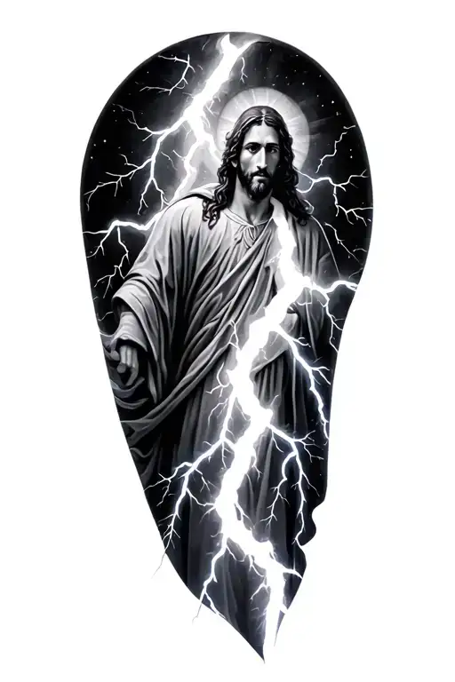 Christian And Lightning Storm