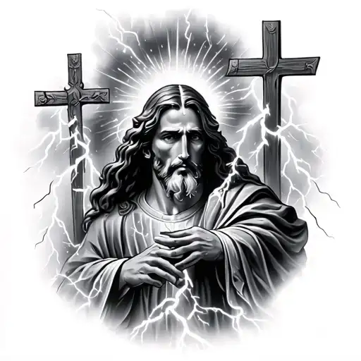 Christian And Lightning Storm