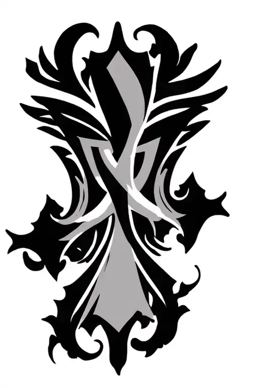 Shield Cross Surrounded