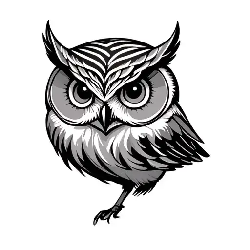Owl Outline Minimal