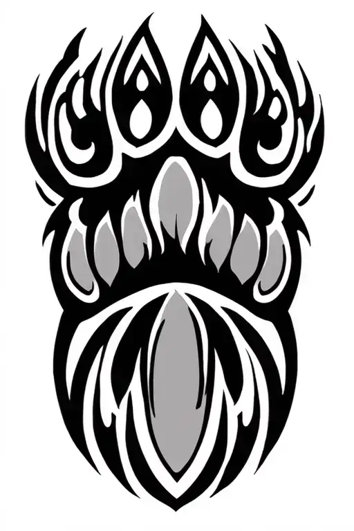 Polynesian Tribal Bear Paw