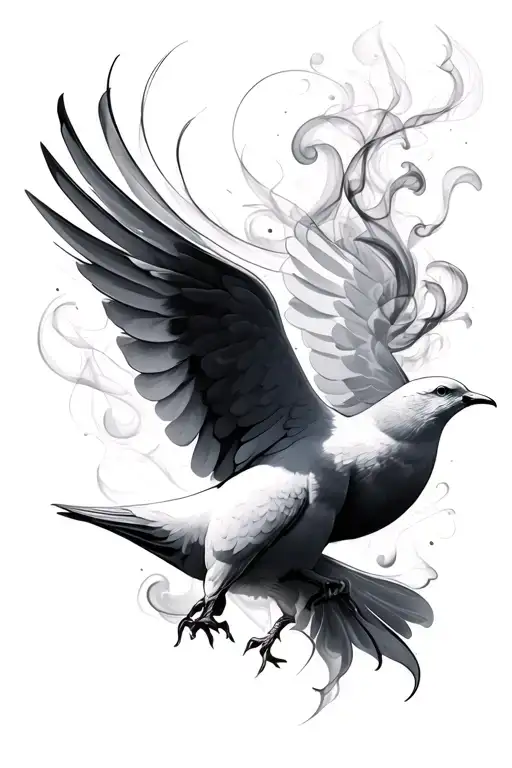Dove Cross Smoke Swirling Smoke