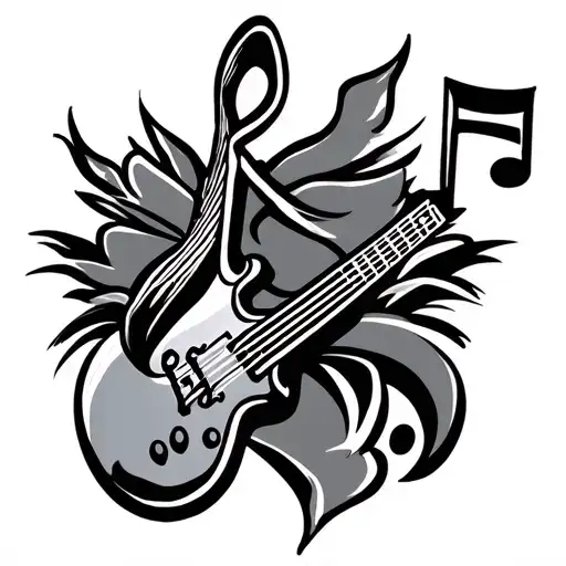 Music Notes Hardcore Themed