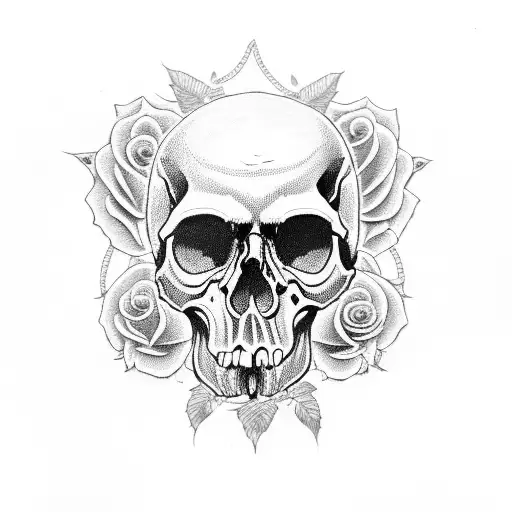 Skull And Roses
