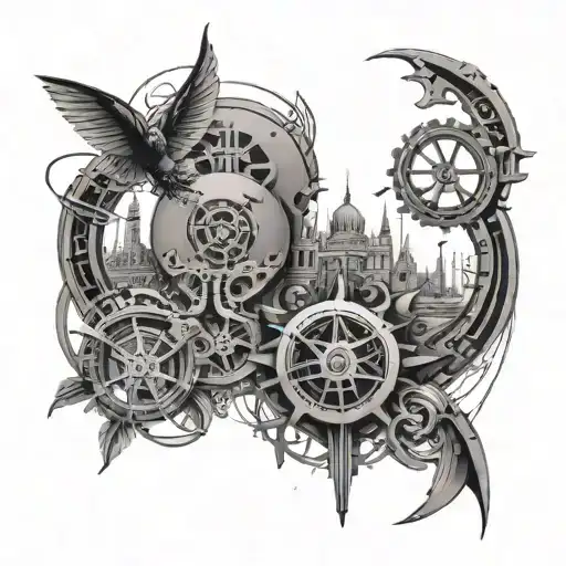 A Modern Twist On A Classic Novel Cover Incorporating Engineering Symbols And Motifs