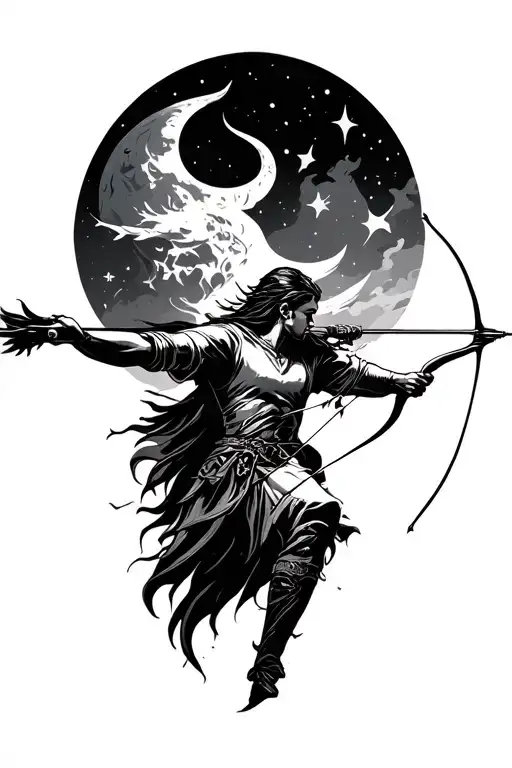 Gemini Sagittarius Archer Shooting