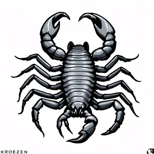 Scorpion With The Words Kroezen