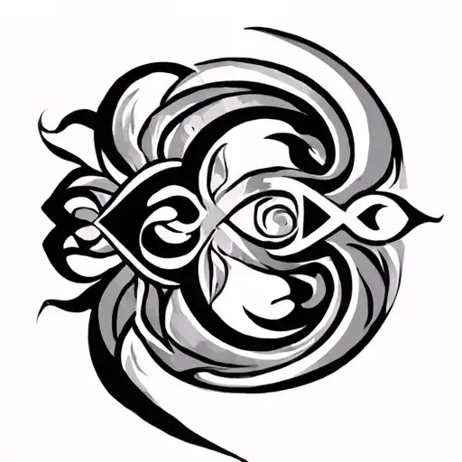 Gemini Physchedtribal Tattoo Design
