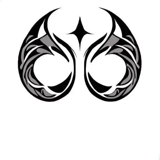 Gemini Physchedtribal Tattoo Design