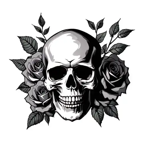 Skull And Roses