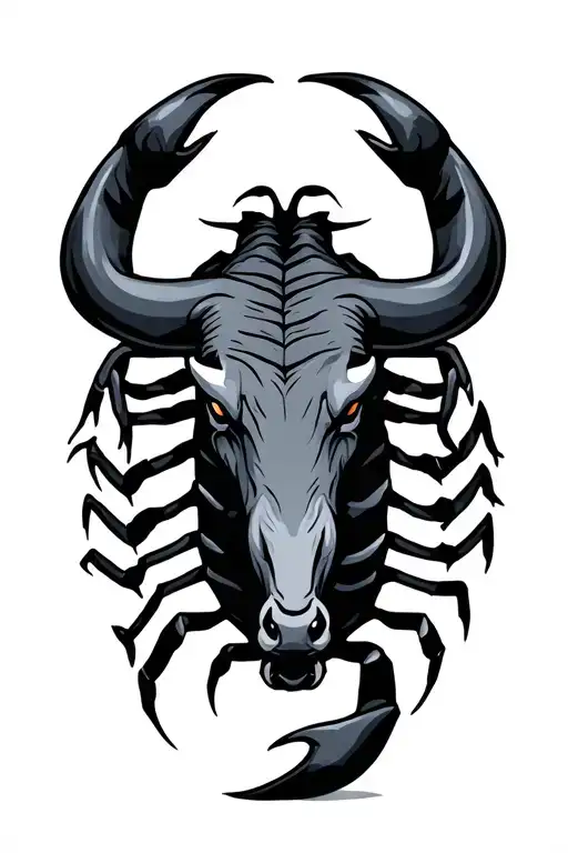Scorpion And Bull Tribal