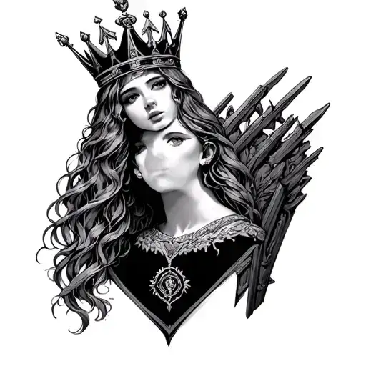 Gemini And Throne Wearing A Crown