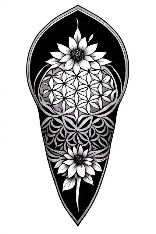 Flower Of Life Knee