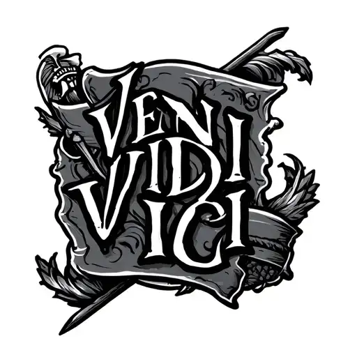 Make Spartan And Write Veni Vidi Vici On It