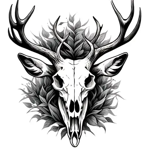 Elk Skull Huge Antlers Intertwined