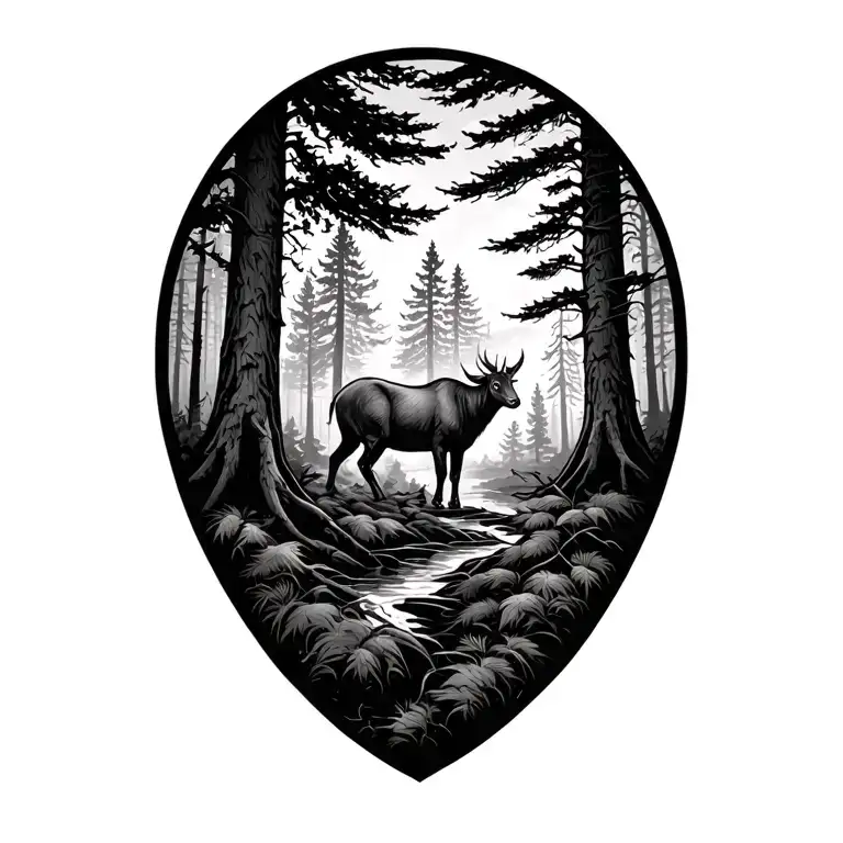 Forest Scene Hunting