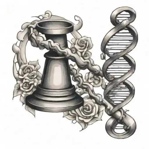 Dna And Microscope