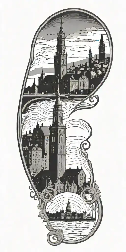 Stockholm Theme Including Stockholm City Town Hall Tower